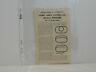 042-15 Lionel Postwar Original Instruction Sheet Hand Controlled Switches