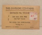 1013-17 Lionel Postwar Twelve Steel Pins Gauge Track In Sealed Envelope 1013-17 Lionel Postwar Twelve Steel Pins Gauge Track In Sealed Envelope