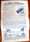 145-56 Lionel Installation Instructions For Automatic Accessories 145-56 Lionel Installation Instructions For Automatic Accessories