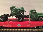 17534 Lionel Modern Diamond Flat Car With Corgi Mack Trucks