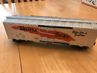 17995 Menards Train Scale Western Pacific Silver Orange Box Car Metal
