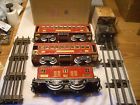 1926-32 Lionel Prewar Red Cream Std Gauge Lighted 8 Pass Set Runs As Found