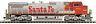 20-20731-1 Mth Santa Fe Warbonnet Diesel With Protosound Brand New