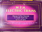 20-9201l Mth Denver Rio Grande Scale Tank Car Ln In Box 20-9201l Mth Denver Rio Grande Scale Tank Car Ln In Box