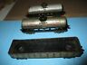 3-16ths 24500 256 Marx Tin Wheel Weathered Scruffy Freight Cars Gondola Tank