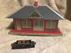 2959 Marx Vintage Girard Whistling Train Station With Controller Guage