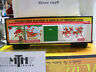 30-74929 Mth Brand New Gauge Christmas Santa Reindeer Holiday Box Car