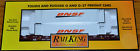 30-76392 Mth Model Train Rail King Bnsf Husky Stack Car Containers
