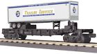 30-76609 Mth Gauge Railking Flat Car With Trailer Baltimore Ohio New
