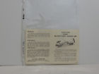 3349 Lionel Postwar Turbo Missile Car Original Instructions Sheet Dated