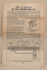 3359-79 Lionel Postwar Instruction Sheet