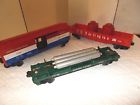 16355 3362--9301--16355 Lionel Postwar Dumpcar Helium Tanks Car Burlington