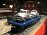 6-17563 Lionel Flat Car With Santa Fe Ford Pickups