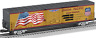 6-85409 Lionel Union Pacific Steam Program Led Us Flag Boxcar New
