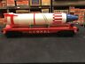 6407 Lionel Postwar Flat Car With Large Rocket Original Beautiful Piece