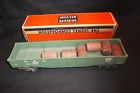 6462-25 Lionel Postwar Original Green Gondola Barrels In Great