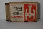 70-9550 Lionel Pair Fully Sprung Operating Die Cast Trucks In Box