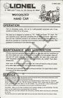 71-8403-250 Lionel Instruction Sheet Plus For Santa Claus Motorized Hand Car