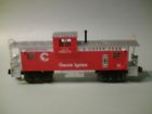 908472 82328 Lionel Chesapeake And Ohio Extended Vision Caboose Red Silver