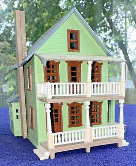 5885 A.h.m. 5814 Aunt Millies House Ho Model Railroad Scale / Assembled #5885