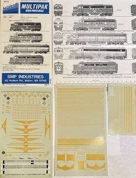 5821h Accu-cals Ho Decal-erie And Early Erie Lackawanna Cab Units E/f/pa/fa - #5821h