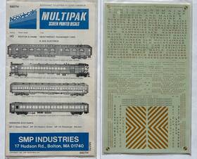 5827h Accu-cals Ho Decal-multipak Boston And Maine Hvywt Pass Cars/gas Electrics - #5827
