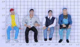 0626-1043 Acme G Gauge Sitting Men Figure Assortment Bag Of 4