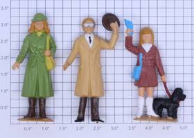 0626-1316 Acme G Gauge Train Station Passenger Figure Assortment Bag Of 3