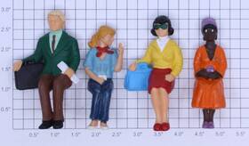 0627-1209 Acme G Gauge Sitting Figure Assortment Set Of 4