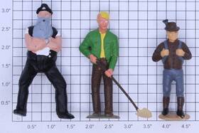 0628-1133 Acme G Gauge Standing Figure Assortment Bag Of 3