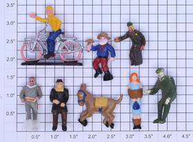 0706-1059 Acme O Gauge Action Figure Assortment Set Of 8