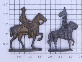 0707-1430 Acme Unpainted Metal Military Figure Assortment Bag Of 2