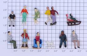 0707-1443 Acme O Gauge Figure Assortment Bag Of 11