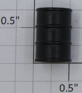 0715-0919 Acme O Gauge Black Painted Wood Oil Barrel Drum 10