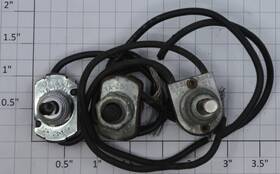 0827-08 Acme Vintage Hard Click Push Button Switches With Leads Pack Of 3
