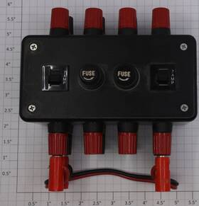 0916-02 Acme O Gauge 4 Terminal 7a Fuse Box With Power Cable 0916-02 Acme O Gauge 4 Terminal 7a Fuse Box With Power Cable