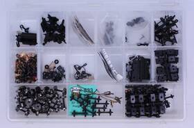 0917-12 Acme Ho Gauge Wheels And Coupler Parts Assortment Box Of 236