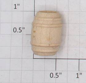 1000x-847 Acme O Gauge Unfinished 7/8 Inch X 5/8 Wooden Pickle Barrel 10