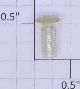 1028-02 Acme O Gauge Clear Switch Button With #8-32 Thread 10