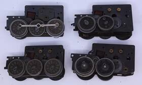 1505l15 Acme Steam Motor Chassis Assortment - Not Working Set Of 4