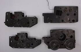 1505l4 Acme Steam Motor Chassis Assortment - Not Working Set Of 4