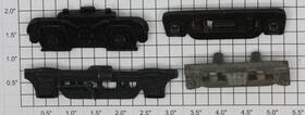 217231 Acme O Scale Assorted Die-cast Diesel Truck Frames Bag Of 4