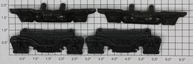 217236 Acme O Scale Assorted Die-cast Diesel Truck Frames Bag Of 4