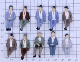22-1131 Acme Seated Male Figure Assortment Bag Of 10