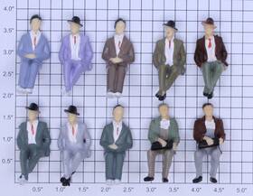 22-1136 Acme Seated Male Figure Assortment Bag Of 10