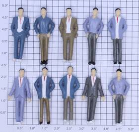 22-1255 Acme Standing Male Figure Assortment Bag Of 10