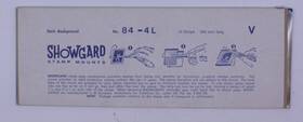 29-84-4l Acme Showgard Stamp Mounts 84mm Black Background Pack Of 10