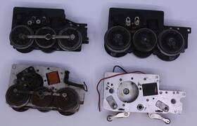 509-629 Acme Steam Motor Chassis Assortment - Not Working Bag Of 4