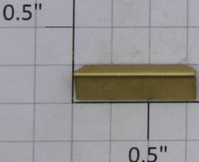 6091-1 Acme G Gauge Large Brass Rail Joiner 50 6091-1 Acme G Gauge Large Brass Rail Joiner 50