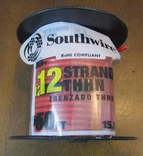 65044701 Acme Southwire 12 Stranded Thhn Red 50 Feet 15.24 M Roll
